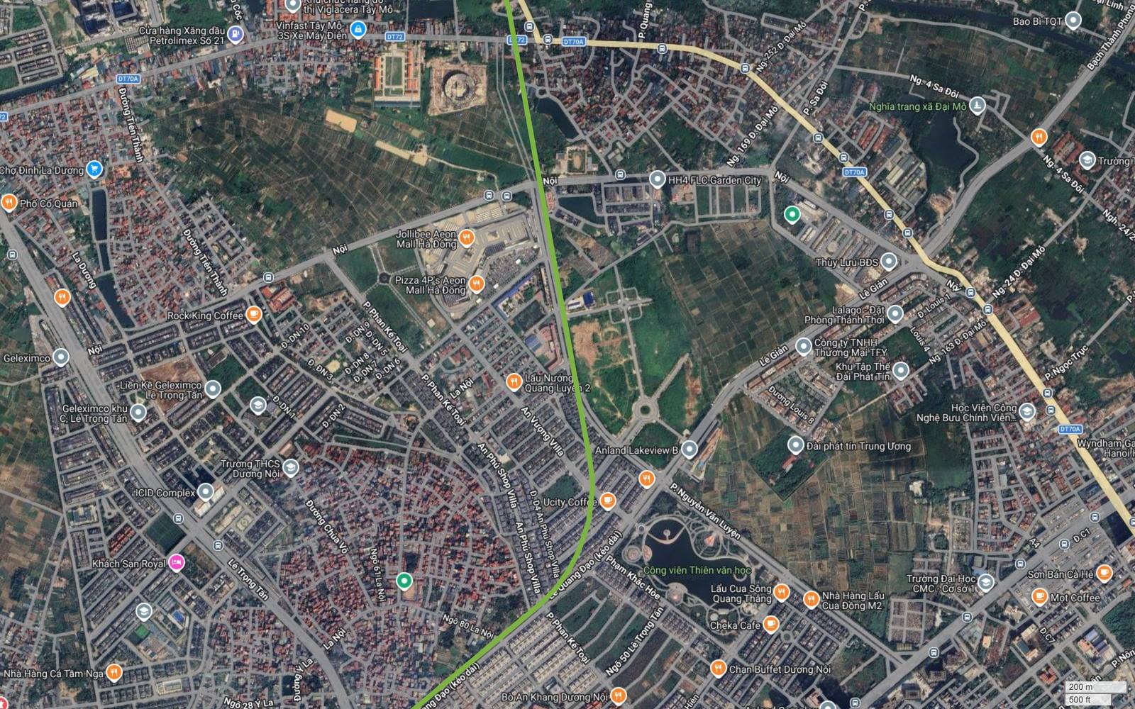 Bất động sản Dương Nội dọc tuyến metro số 11 Hà Nội với Anland Lakeview, Công viên Thiên văn học và ICID Complex